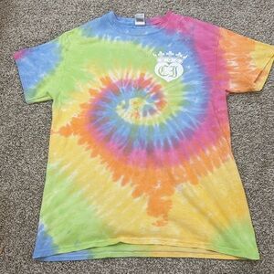Cotton Island rainbow tie dye T shirt size medium 100% cotton